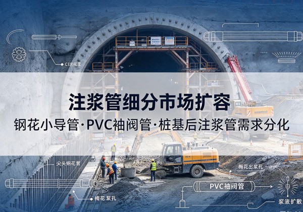 弋阳注浆管细分市场扩容，隧道钢花小导管、PVC 袖阀管、桩基后注浆管需求分化